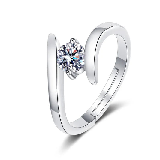 925 Sterling Silver Zircon Ring