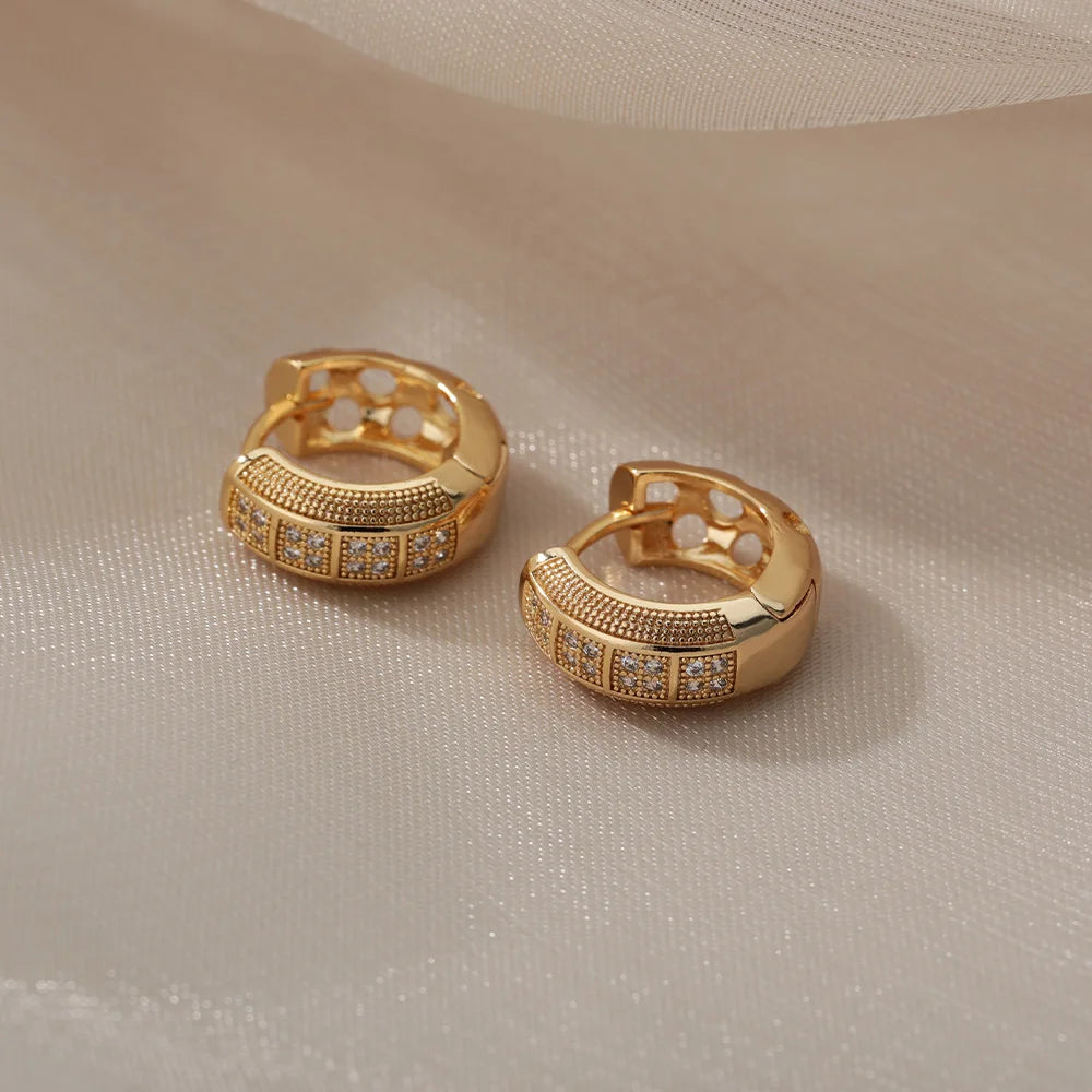 Luxury Cubic Zirconia Hoop Earrings ✨