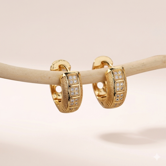 Luxury Cubic Zirconia Hoop Earrings ✨