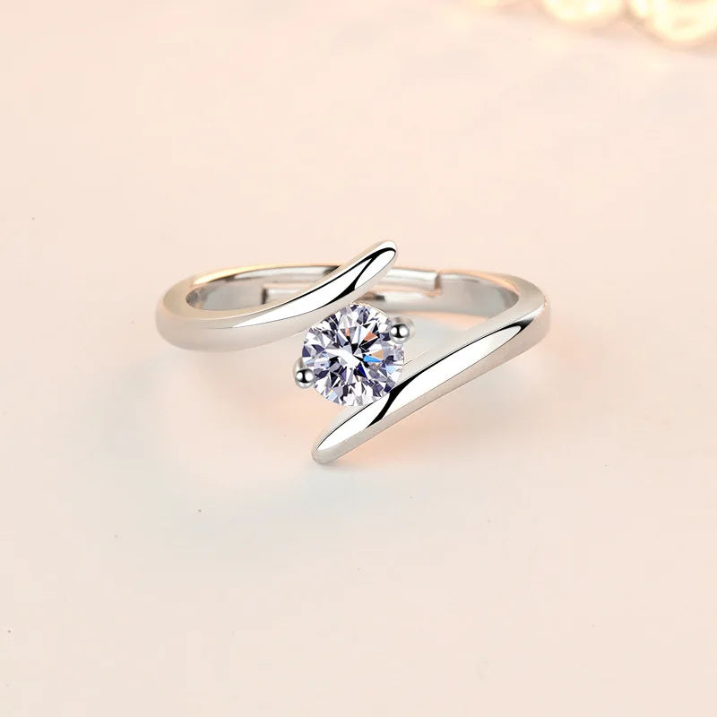 925 Sterling Silver Zircon Ring