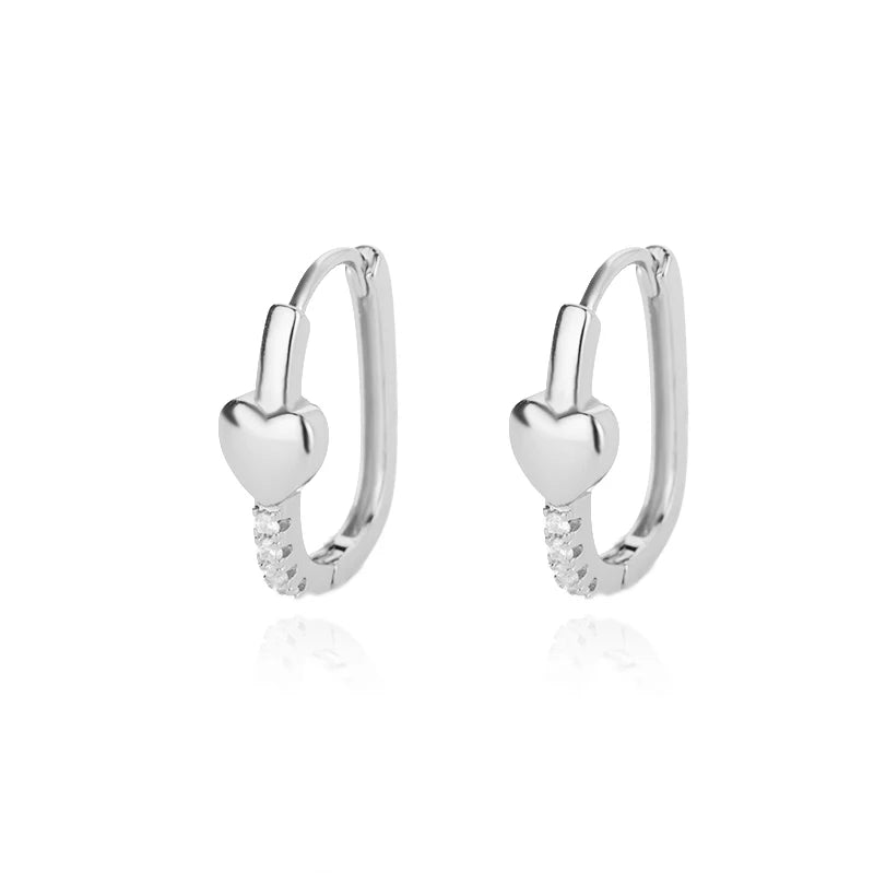 Gold Round Stainless Steel Hoop Earrings ✨