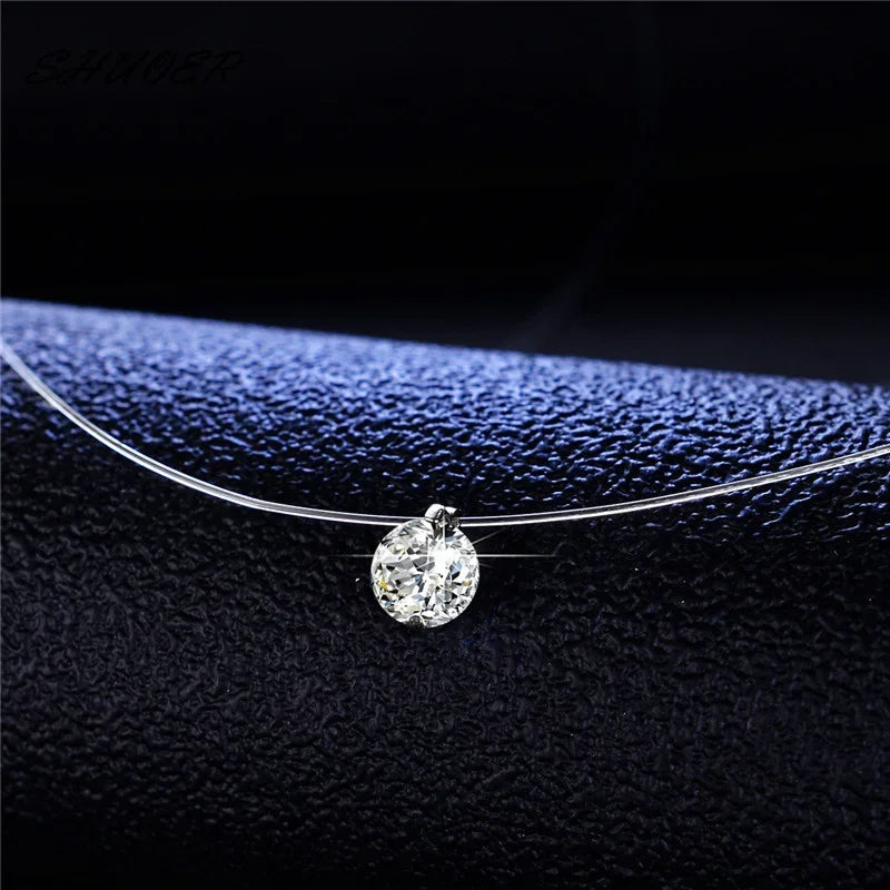 1ct Moissanite Invisible Necklace 💎