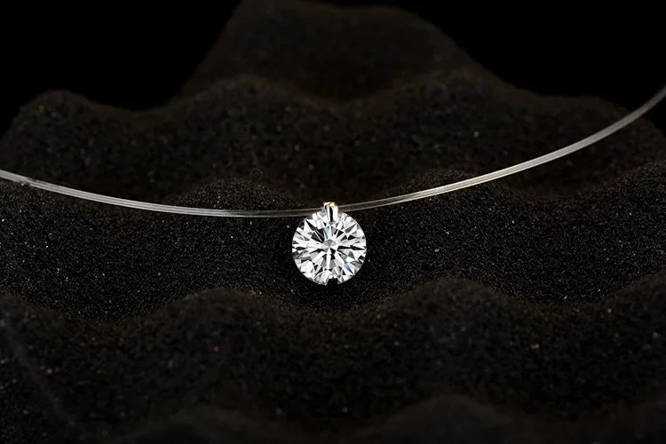 1ct Moissanite Invisible Necklace 💎