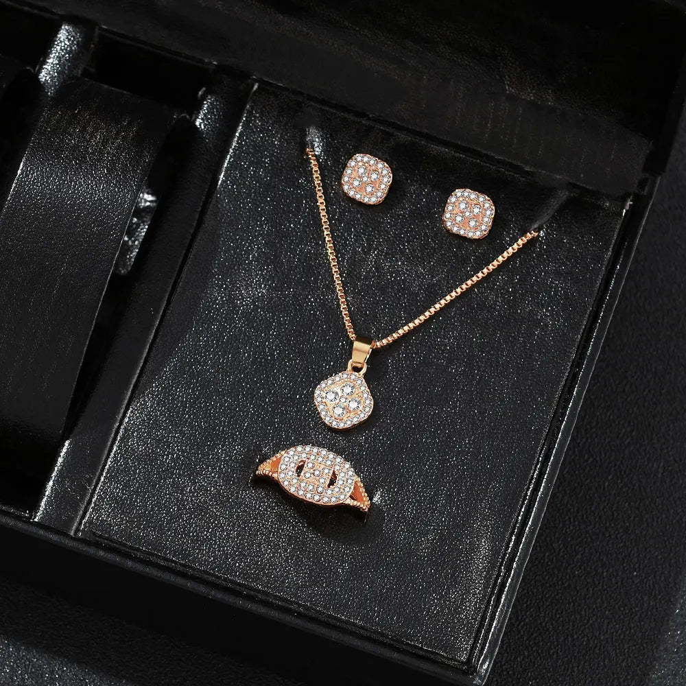 Luxury Cube 3-Piece Jewelry Set ✨