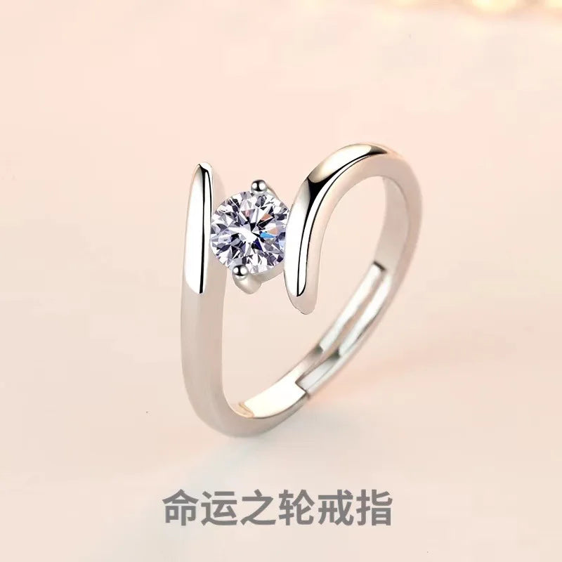 925 Sterling Silver Zircon Ring