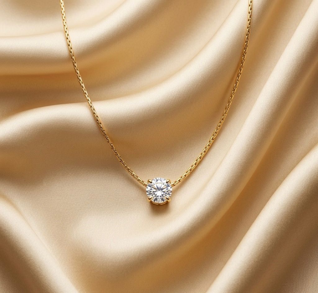 1ct Moissanite Invisible Necklace 💎