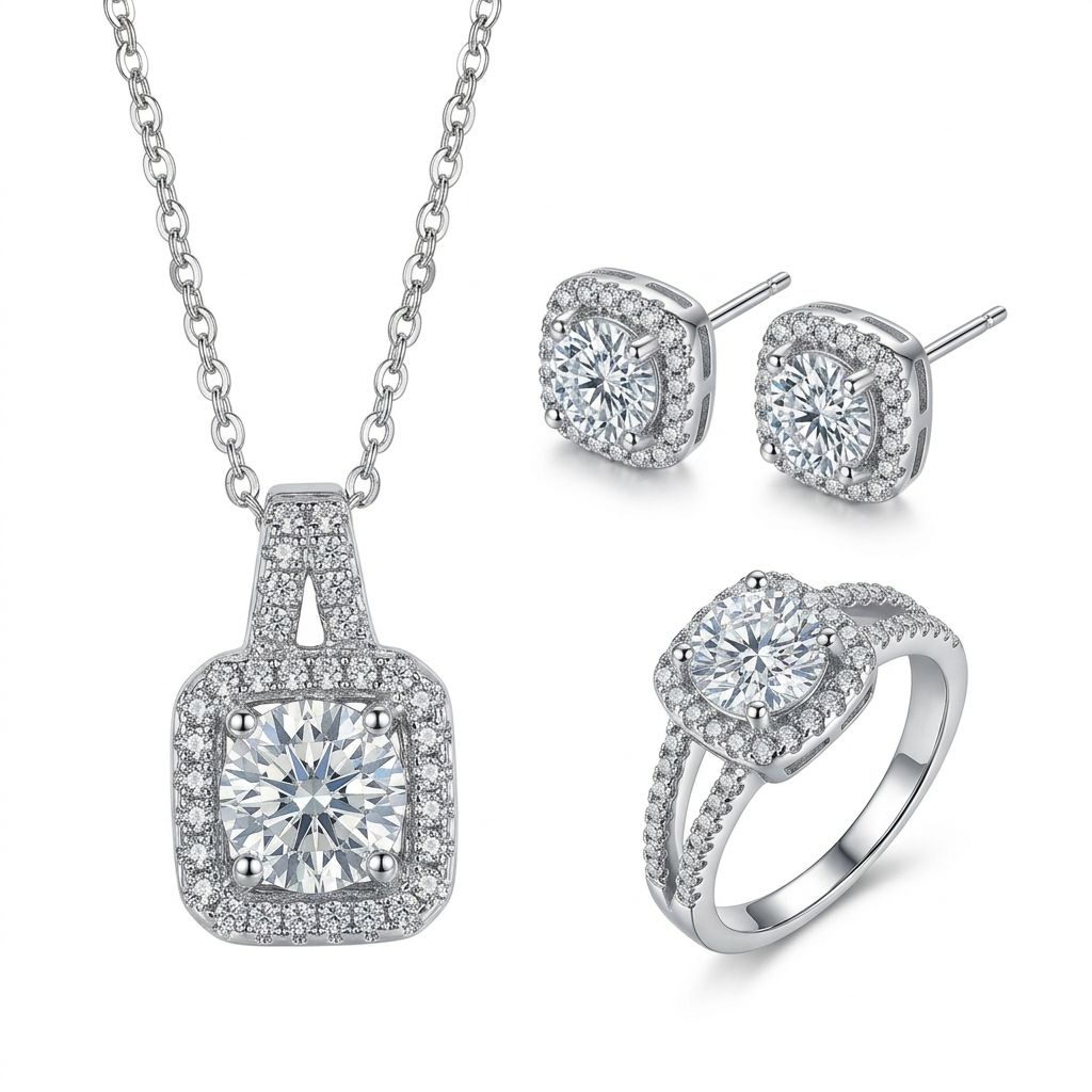 Luxury Cube 3-Piece Jewelry Set ✨